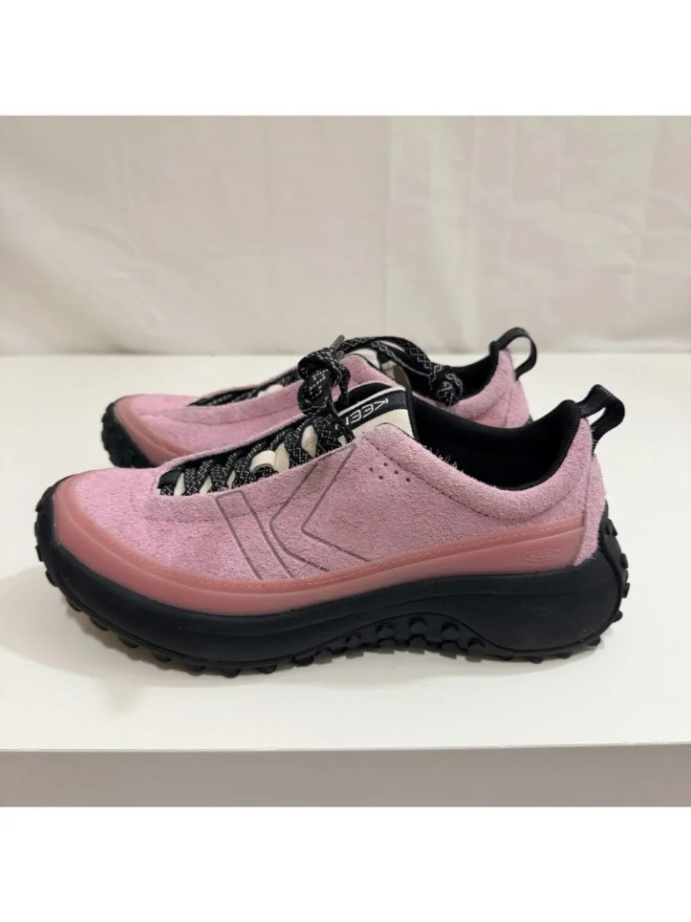 Keen Pink Suede Trail Sneakers